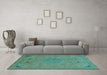 Machine Washable Abstract Light Blue Modern Rug in a Living Room, wshabs2831lblu