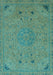 Abstract Light Blue Modern Rug, abs2831lblu