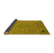 Sideview of Abstract Yellow Modern Rug, abs2831yw