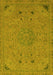 Machine Washable Abstract Yellow Modern Rug, wshabs2831yw