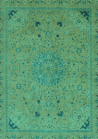 Abstract Turquoise Modern Rug, abs2831turq