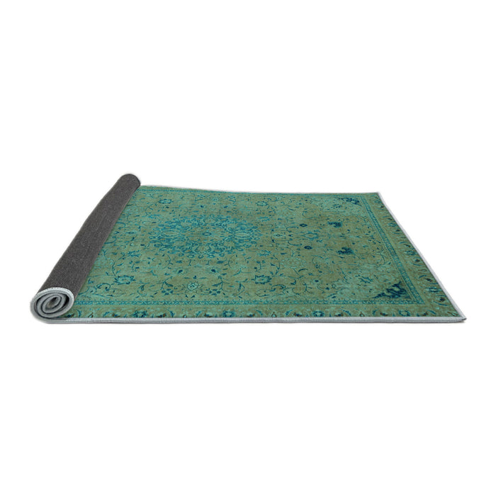 Sideview of Abstract Light Blue Modern Rug, abs2831lblu