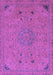 Machine Washable Abstract Purple Modern Area Rugs, wshabs2831pur