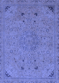 Abstract Blue Modern Rug, abs2831blu