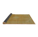 Sideview of Abstract Orange Gold Modern Rug, abs2832