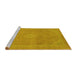 Sideview of Machine Washable Abstract Yellow Modern Rug, wshabs2832yw