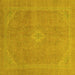 Square Abstract Yellow Modern Rug, abs2832yw