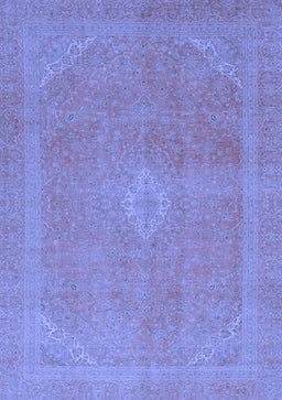 Abstract Blue Modern Rug, abs2832blu