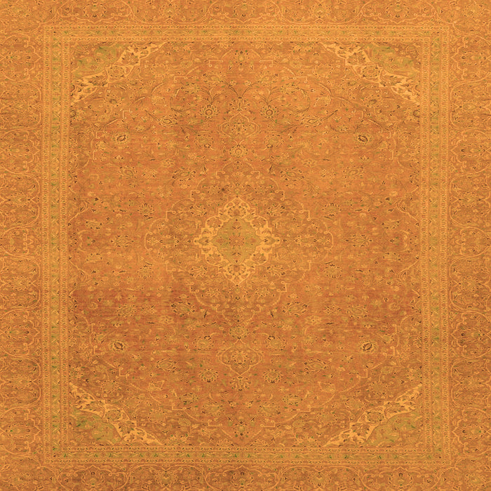 Square Abstract Orange Modern Rug, abs2832org