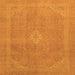 Square Abstract Orange Modern Rug, abs2832org