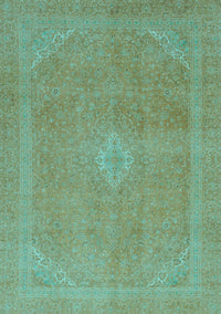 Abstract Light Blue Modern Rug, abs2832lblu