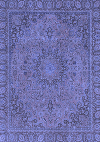 Abstract Blue Modern Rug, abs2833blu