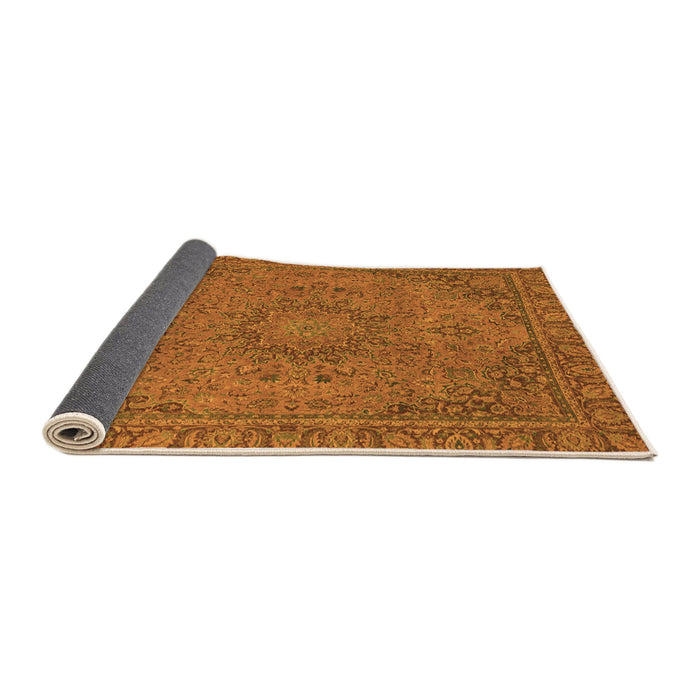 Sideview of Abstract Orange Modern Rug, abs2833org