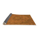 Sideview of Abstract Orange Modern Rug, abs2833org