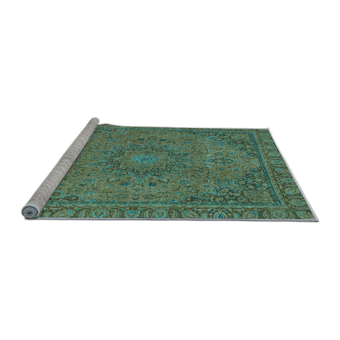Sideview of Machine Washable Abstract Light Blue Modern Rug, wshabs2833lblu