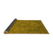 Sideview of Abstract Yellow Modern Rug, abs2833yw