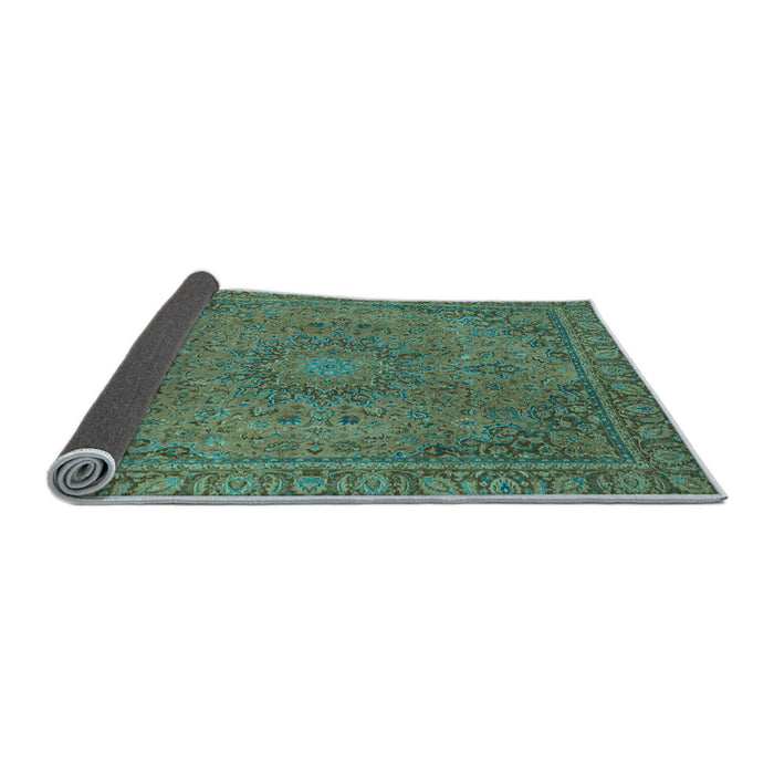 Sideview of Abstract Light Blue Modern Rug, abs2833lblu