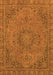 Abstract Orange Modern Rug, abs2833org