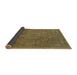 Sideview of Abstract Dark Brown Modern Rug, abs2834