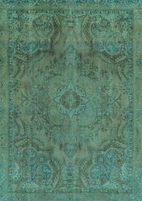 Abstract Light Blue Modern Rug, abs2834lblu