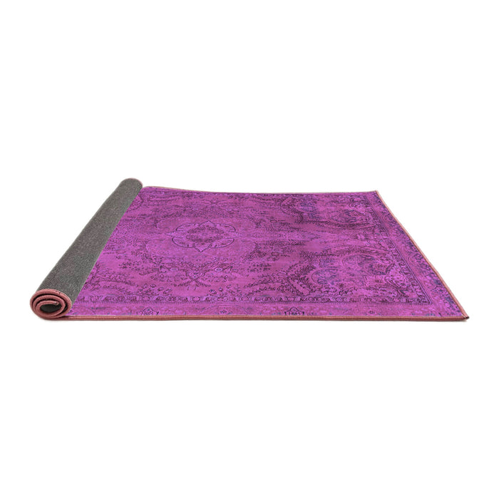 Sideview of Abstract Purple Modern Rug, abs2834pur