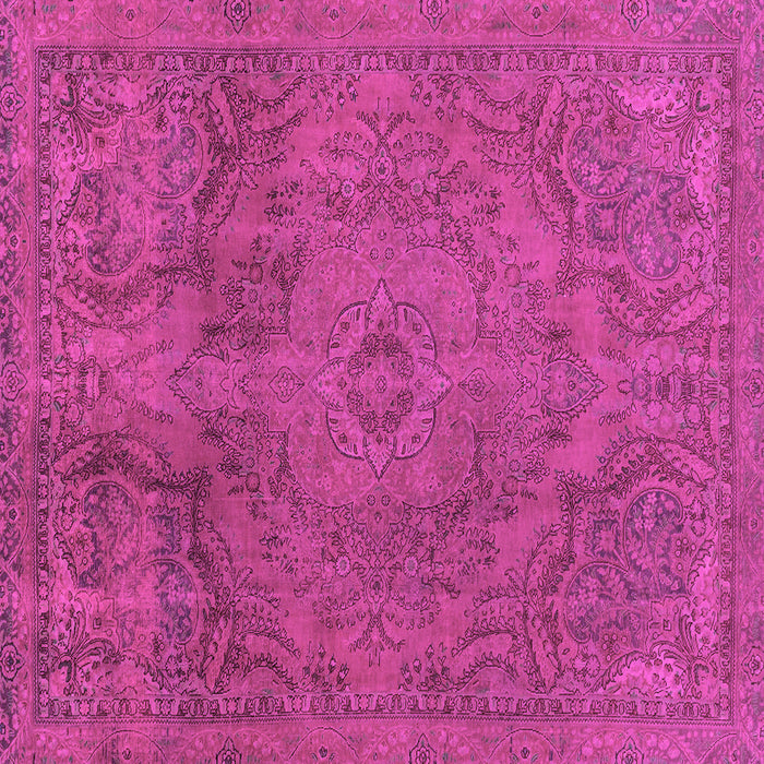 Square Abstract Pink Modern Rug, abs2834pnk