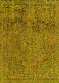 Abstract Yellow Modern Rug, abs2834yw