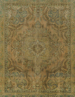 Machine Washable Abstract Dark Golden Brown Rug, wshabs2834