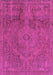 Machine Washable Abstract Pink Modern Rug, wshabs2834pnk