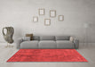 Modern Red Washable Rugs