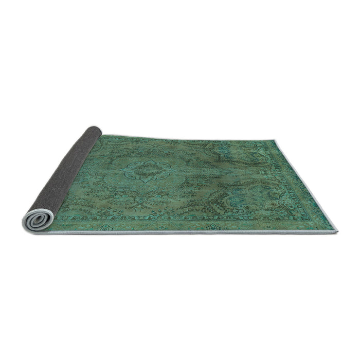 Sideview of Abstract Light Blue Modern Rug, abs2834lblu