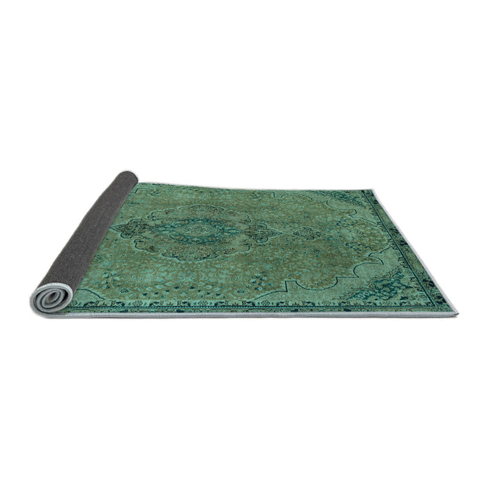 Sideview of Abstract Light Blue Modern Rug, abs2835lblu