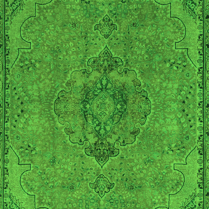 Machine Washable Abstract Green Modern Area Rugs, wshabs2835grn