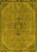 Machine Washable Abstract Yellow Modern Rug, wshabs2835yw