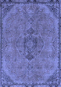 Abstract Blue Modern Rug, abs2835blu