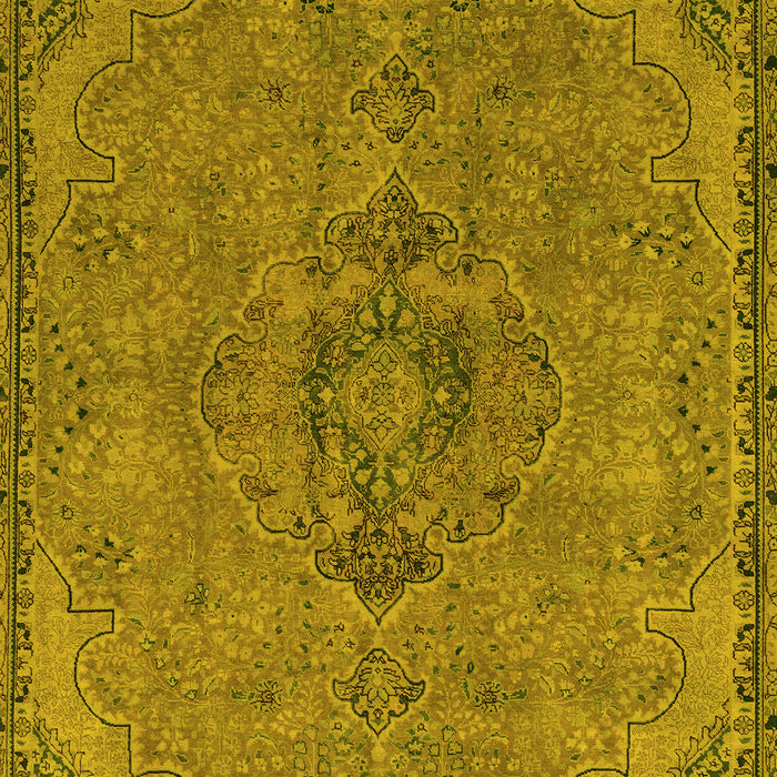 Abstract Yellow Modern Rug, abs2835yw