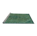 Sideview of Machine Washable Abstract Light Blue Modern Rug, wshabs2835lblu