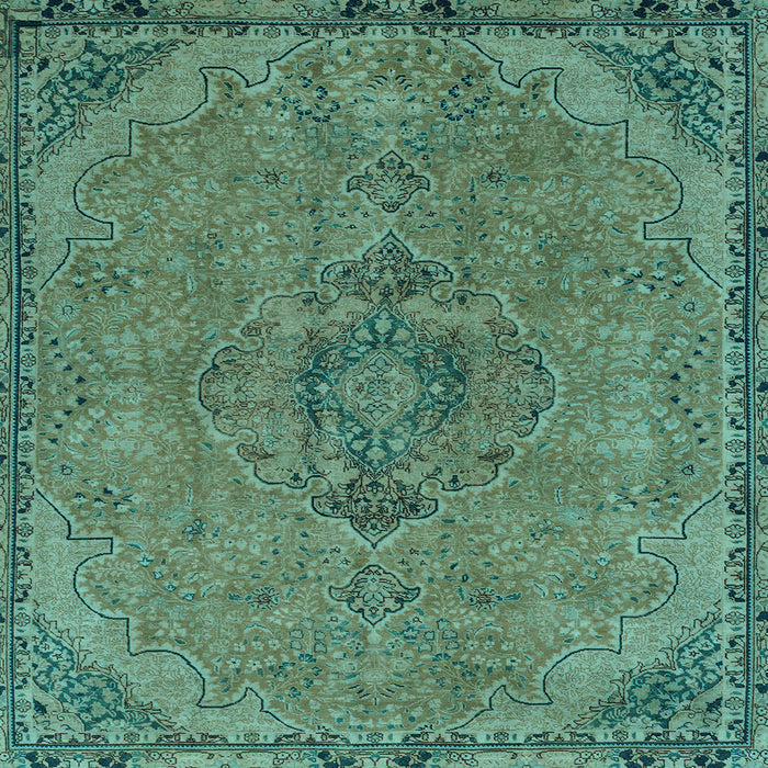 Square Abstract Light Blue Modern Rug, abs2835lblu