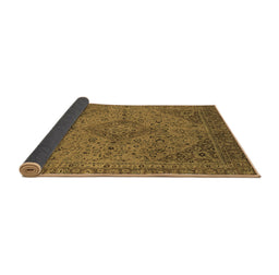 Sideview of Abstract Brown Modern Rug, abs2836brn
