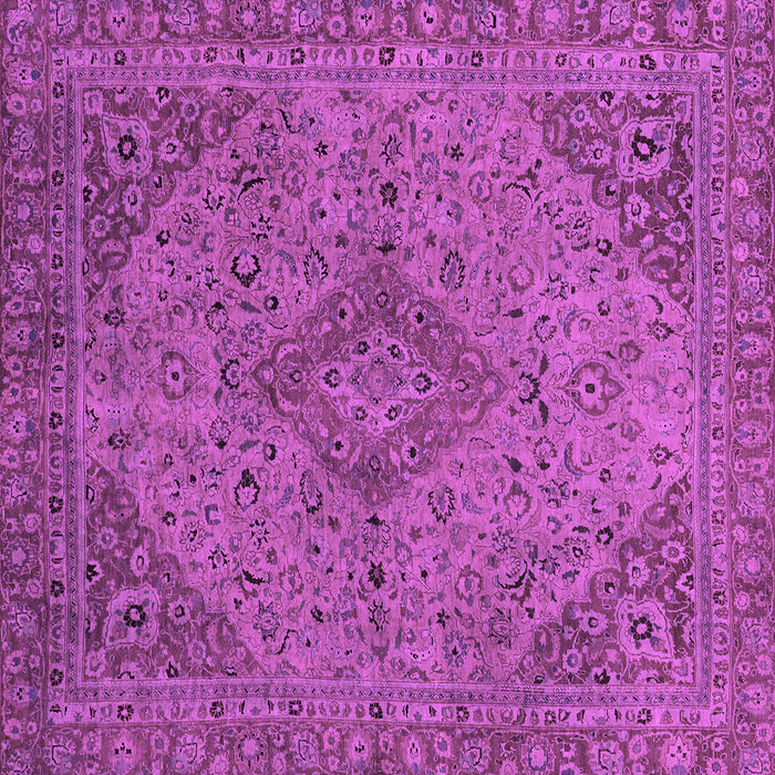 Square Machine Washable Abstract Purple Modern Area Rugs, wshabs2836pur