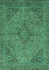 Abstract Turquoise Modern Rug, abs2836turq