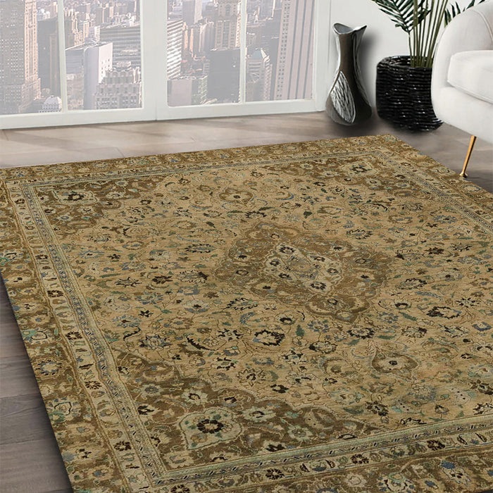 Machine Washable Abstract Red Brown Rug in a Family Room, wshabs2836