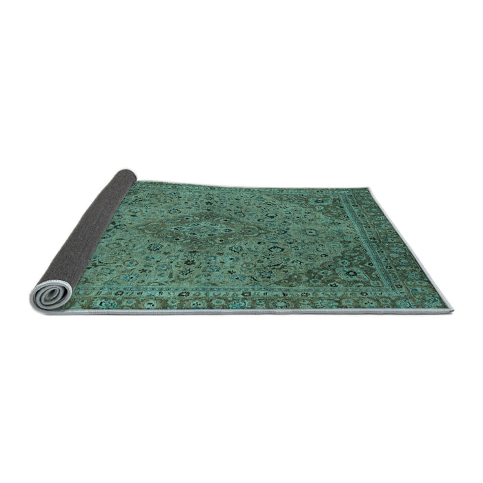 Sideview of Abstract Light Blue Modern Rug, abs2836lblu