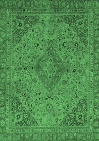 Abstract Emerald Green Modern Rug, abs2836emgrn