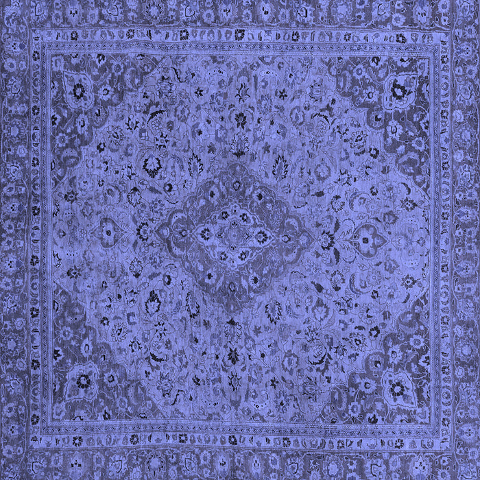 Square Machine Washable Abstract Blue Modern Rug, wshabs2836blu