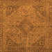 Square Abstract Orange Modern Rug, abs2836org