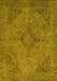 Machine Washable Abstract Yellow Modern Rug, wshabs2836yw