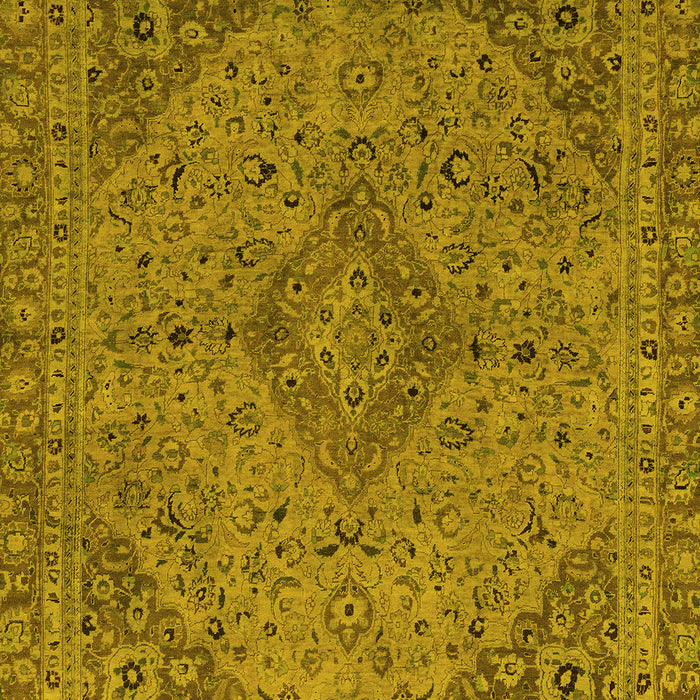 Abstract Yellow Modern Rug, abs2836yw