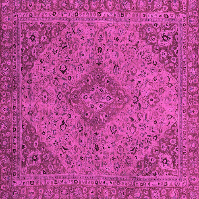 Square Machine Washable Abstract Pink Modern Rug, wshabs2836pnk
