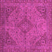 Square Machine Washable Abstract Pink Modern Rug, wshabs2836pnk